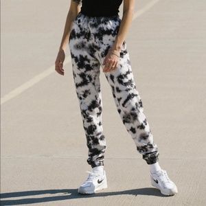 JOAH BROWN TIE-DYE EMPIRE JOGGER SWEATPANTS